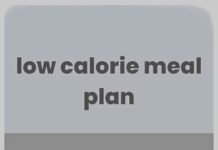 Low Calorie Meal Plan